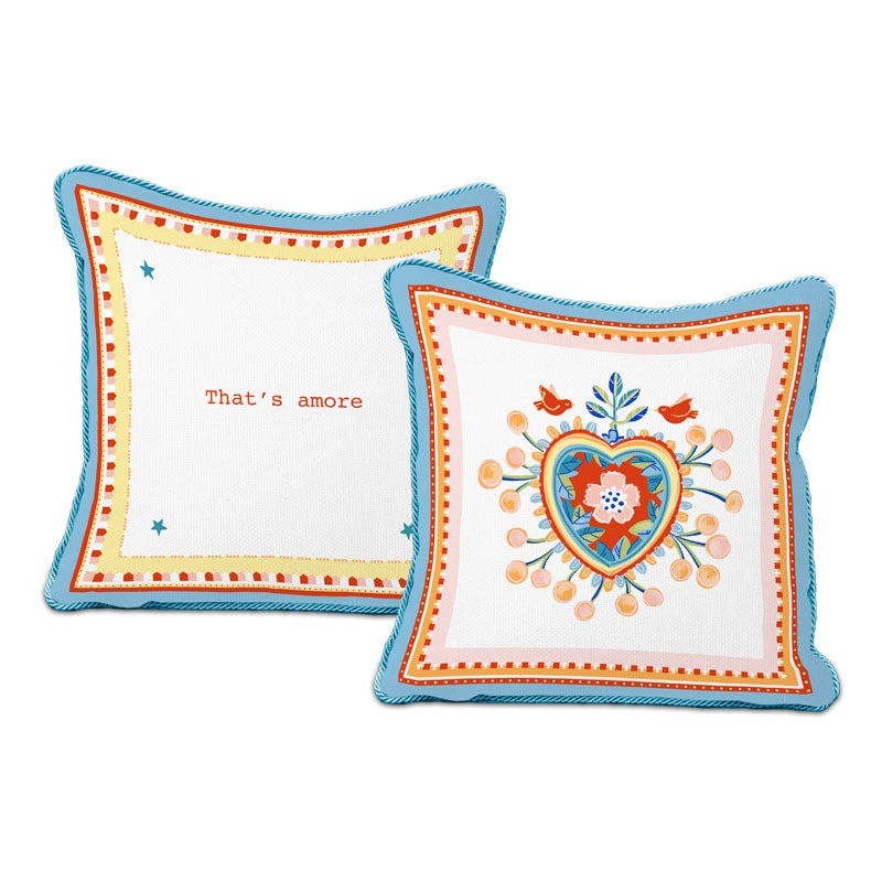 Cuscino Con Ricamo Mamma Mia - 45X45 Baci Milano