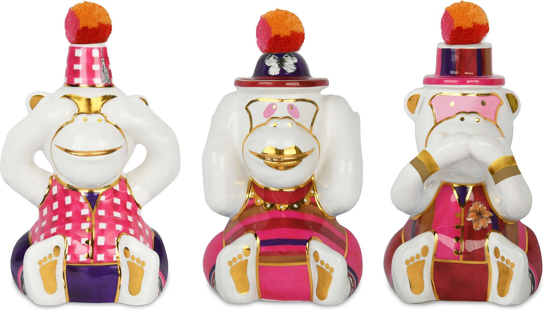 Set 3 Scimmie - Floral Baci Milano