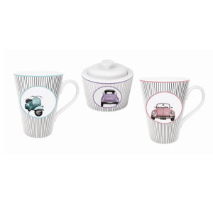 Set 2 Mugs + Zuccheriera - Cars Baci Milano