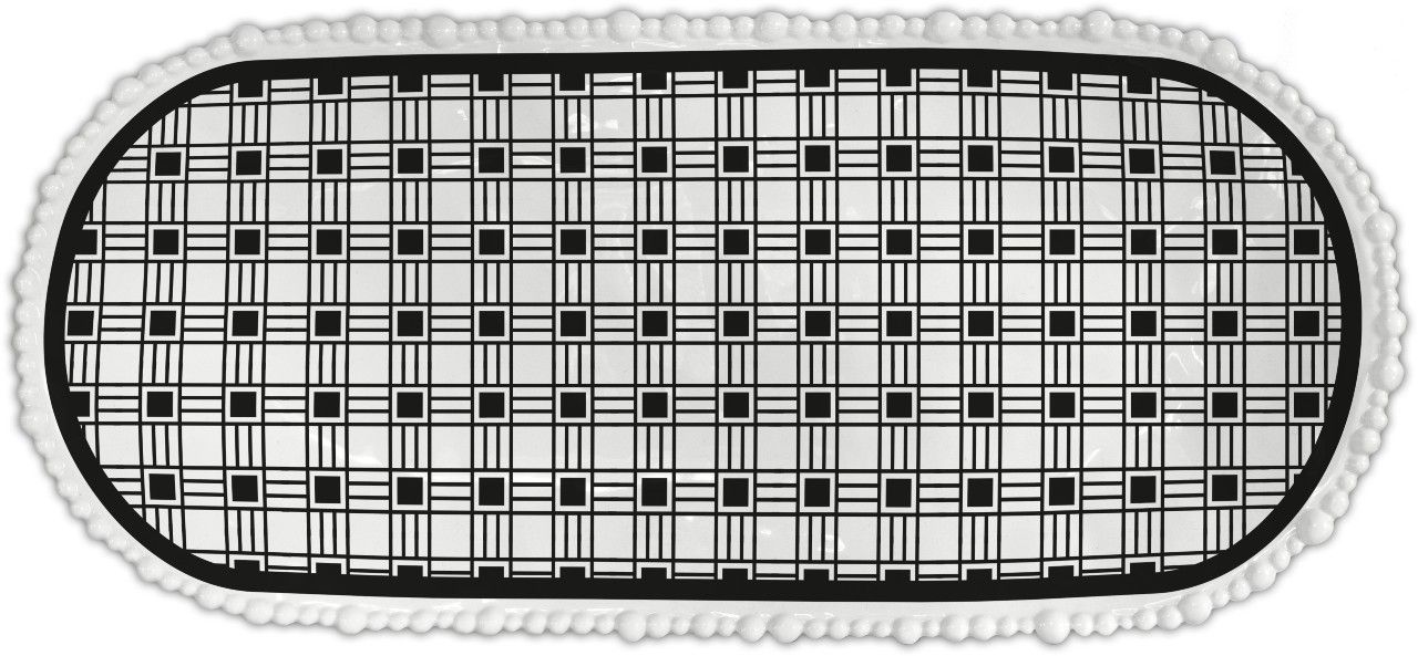 Piatto A Servire Ovale 53X24 Cm - Optical Baci Milano