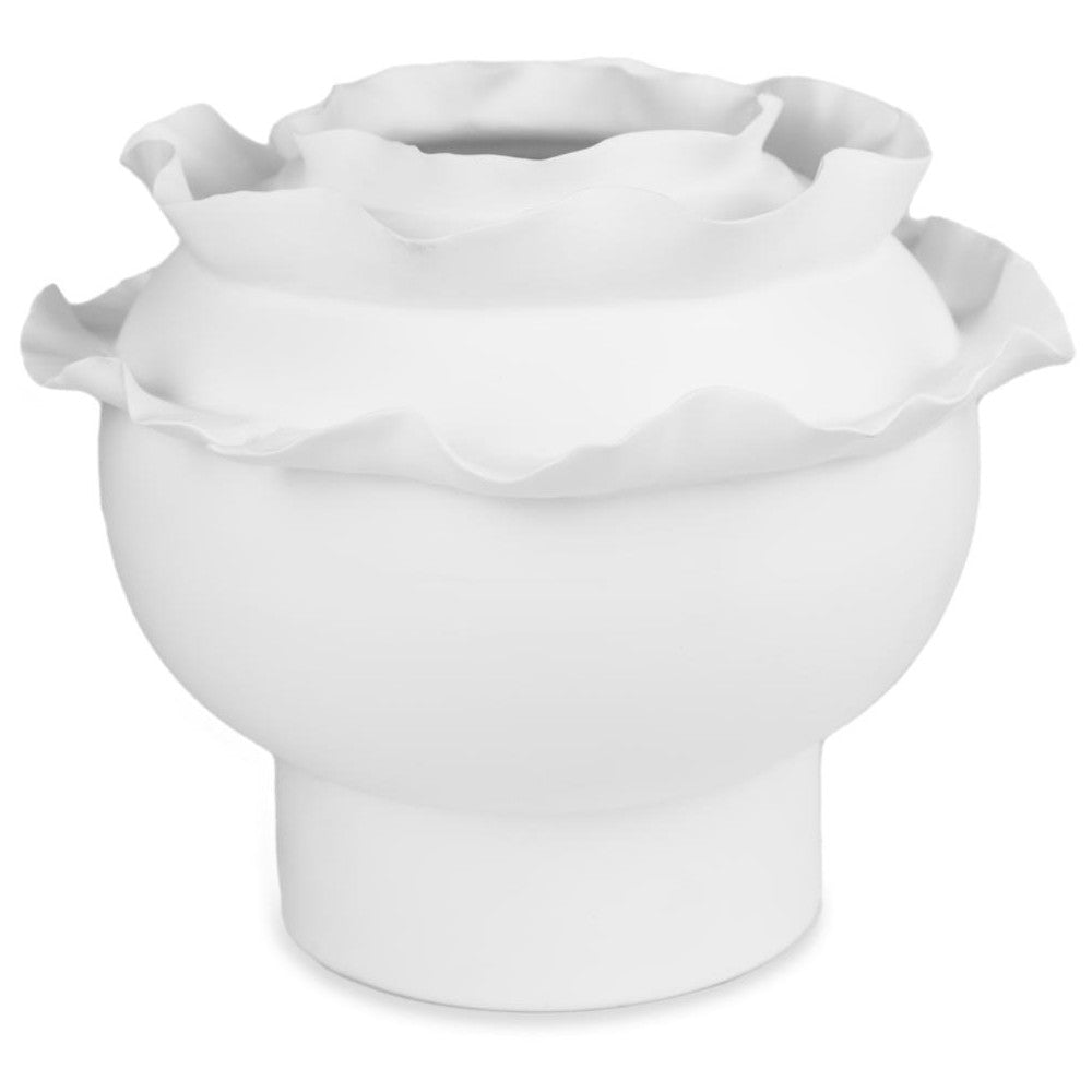 Vaso Fatto A Mano Ricciolo - 27X27X20 Cm Baci Milano