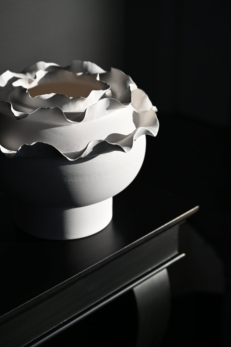 Vaso Fatto A Mano Ricciolo - 27X27X20 Cm Baci Milano
