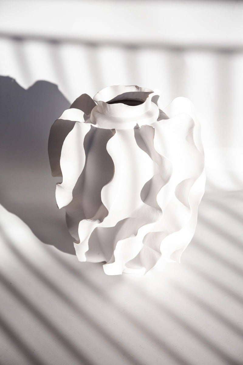 Vaso Fatto A Mano Ricciolo - 25X25X35Cm Baci Milano