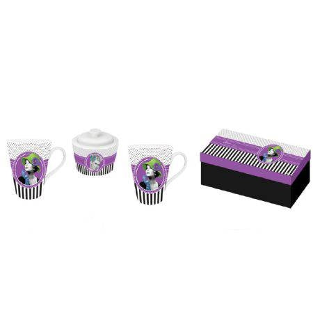 Set 2 Mugs + Zuccheriera Purple Baci Milano