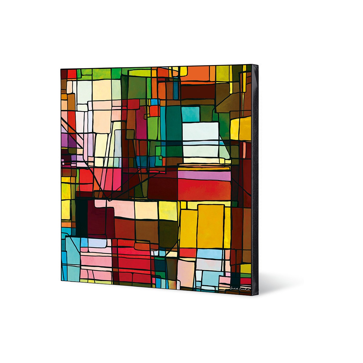 Quadro Metropoli Rosso 70X70 Egan Egan