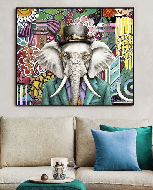 Quadro Human Essence Elefante ``Wisdom`` 100X80 Egan