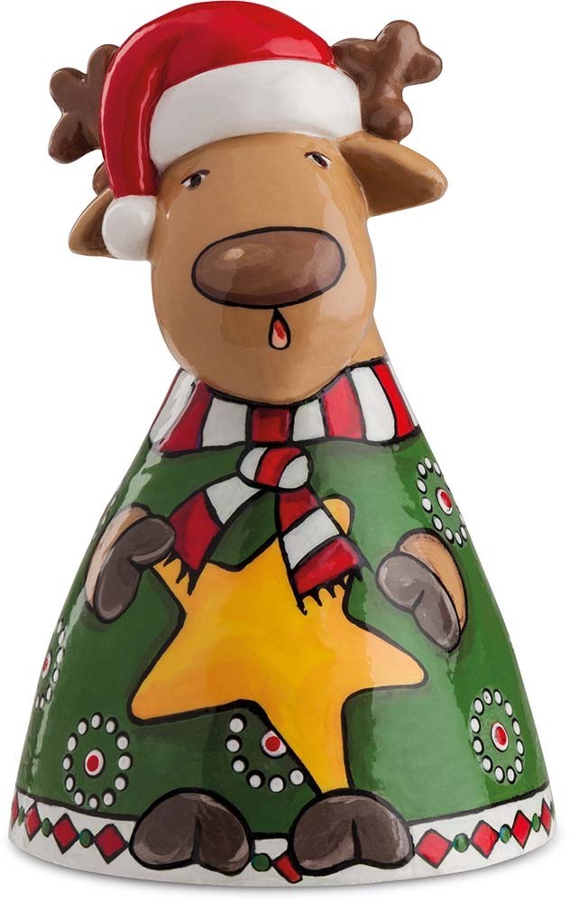 Campanella Natale Renna 6X9 Egan