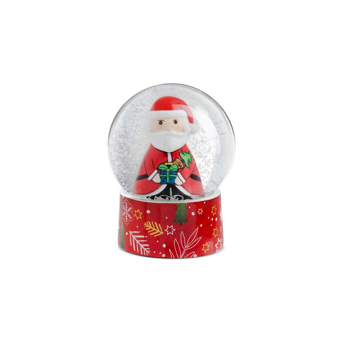 Palla Di Neve Natale C/Luce Babbo Natale  6,5X8,5 Egan