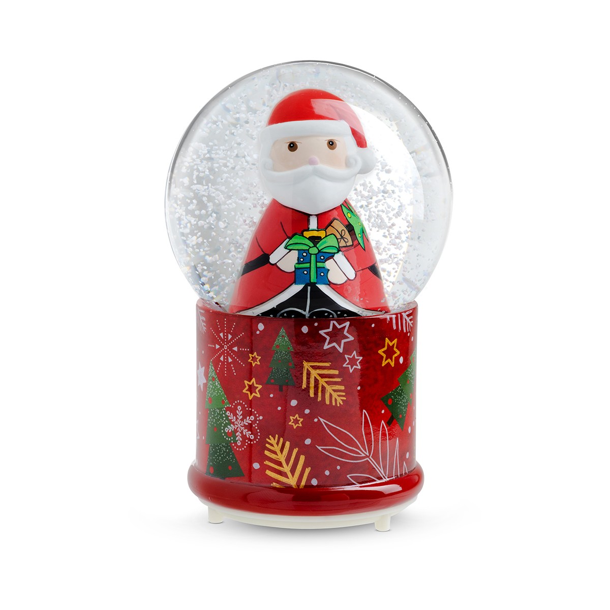 Palla Di Neve Natale C/Luce E Musica Babbo Natale 10X16 Egan