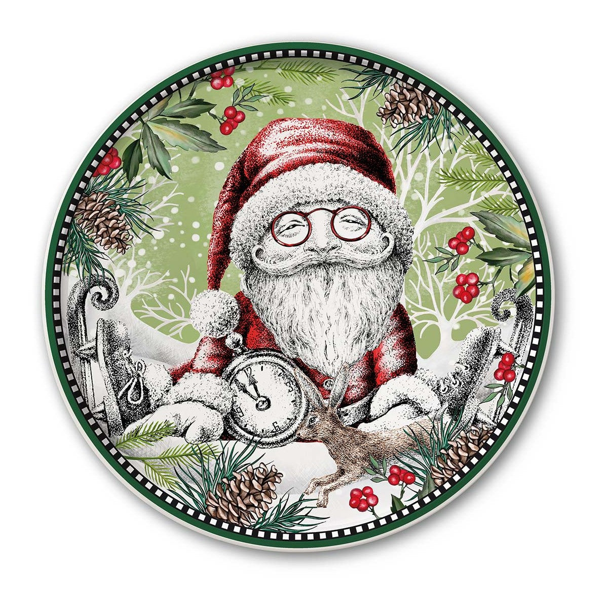 Piatto Panettone Natale Babbo Natale 2024 D.31 Egan