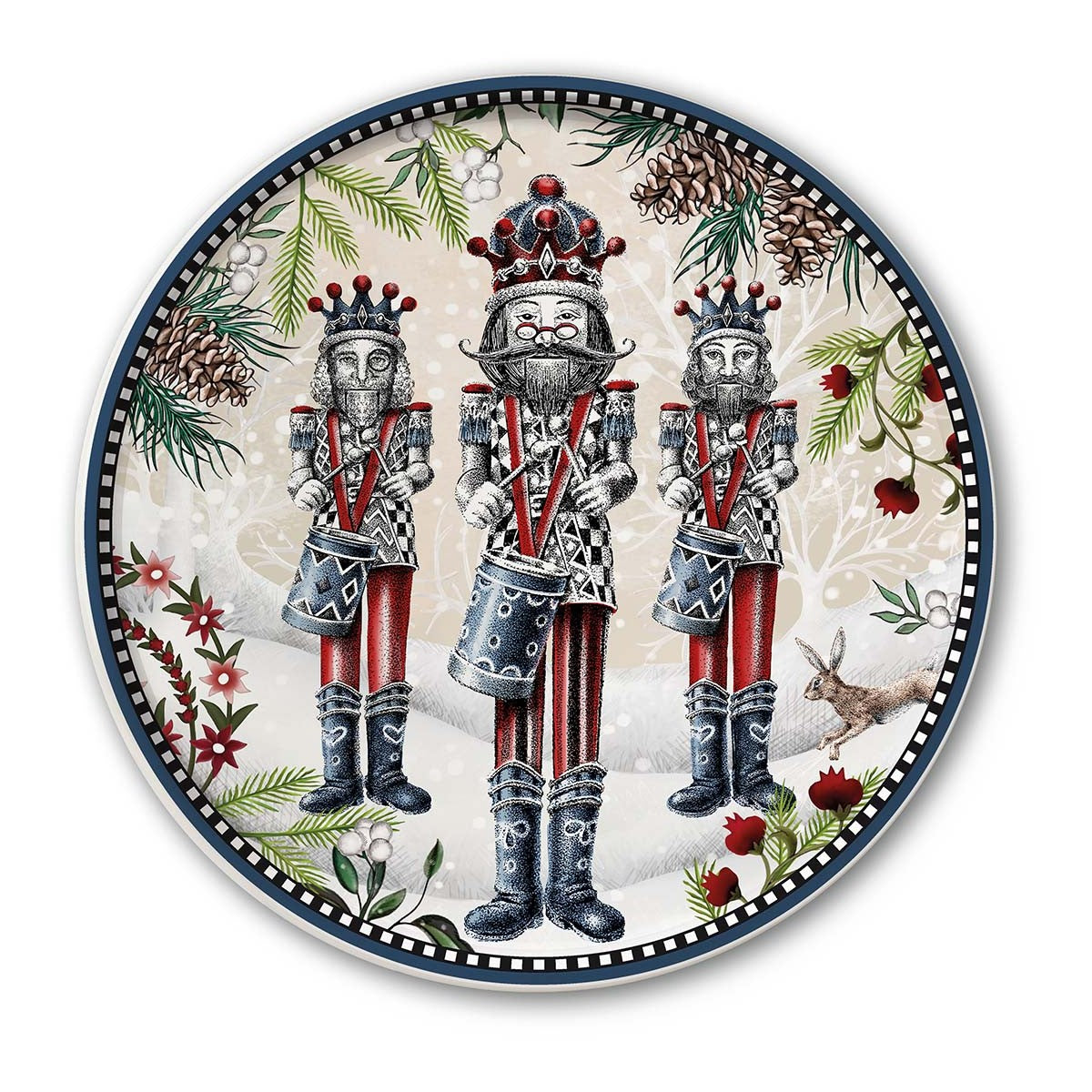 Piatto Panettone Natale Schiaccianoci 2024 D.31 Egan