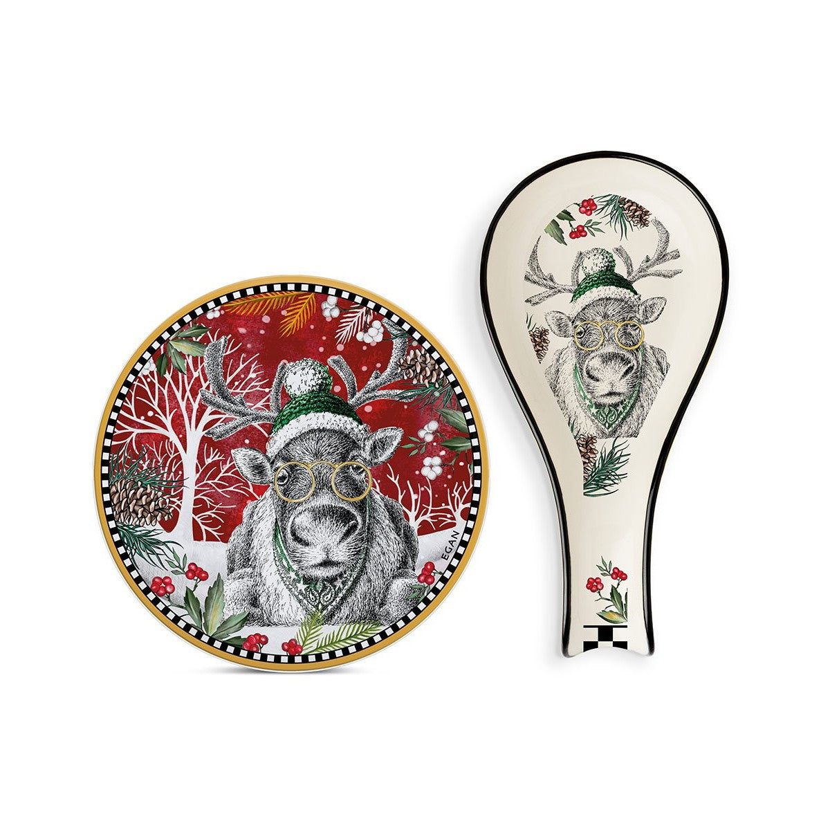 Set S/Pentola E P/Mestolo Natale Renna 2024 Egan