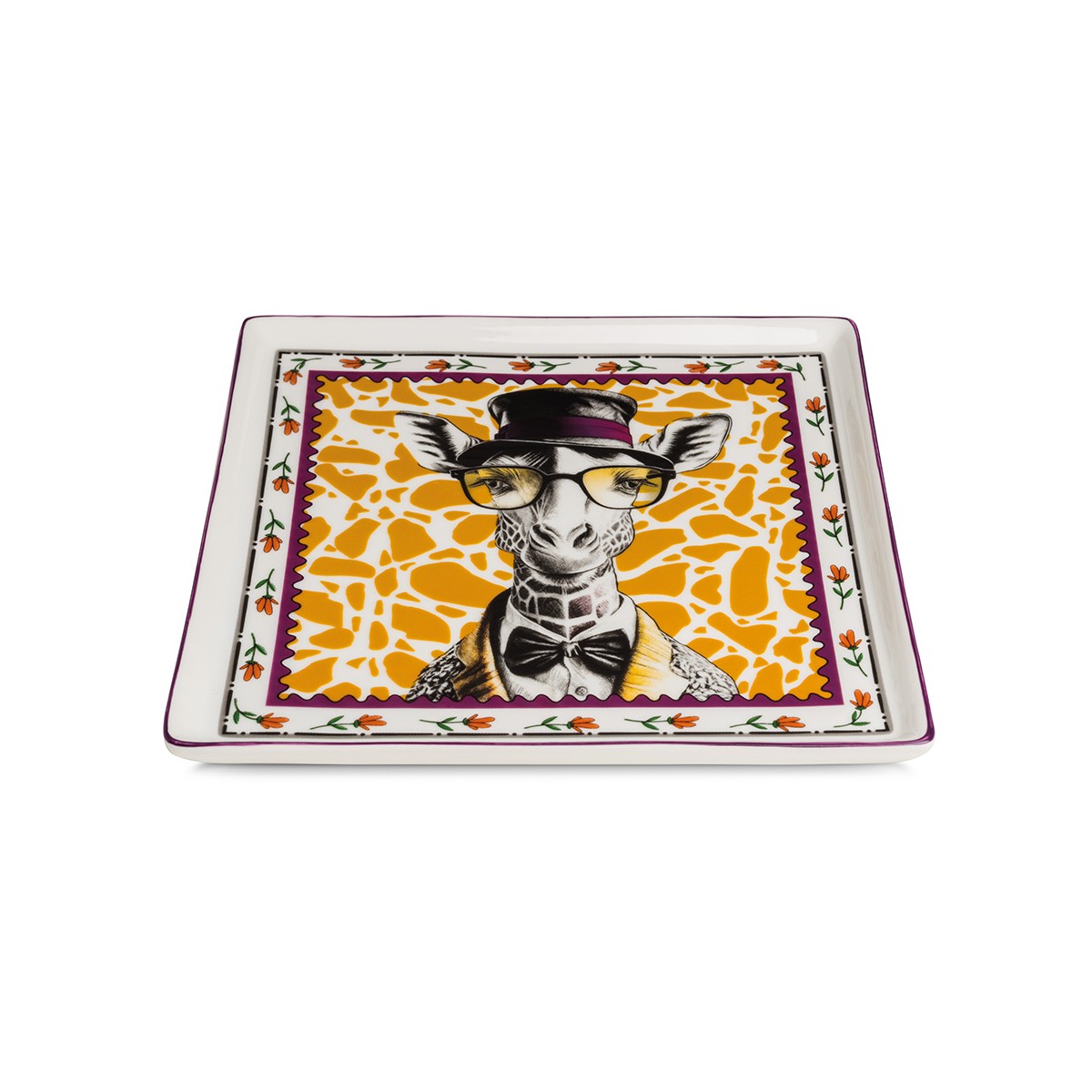 Vassoio Human Essence Giraffa ``Far-Sightedness`` 19X19 Egan