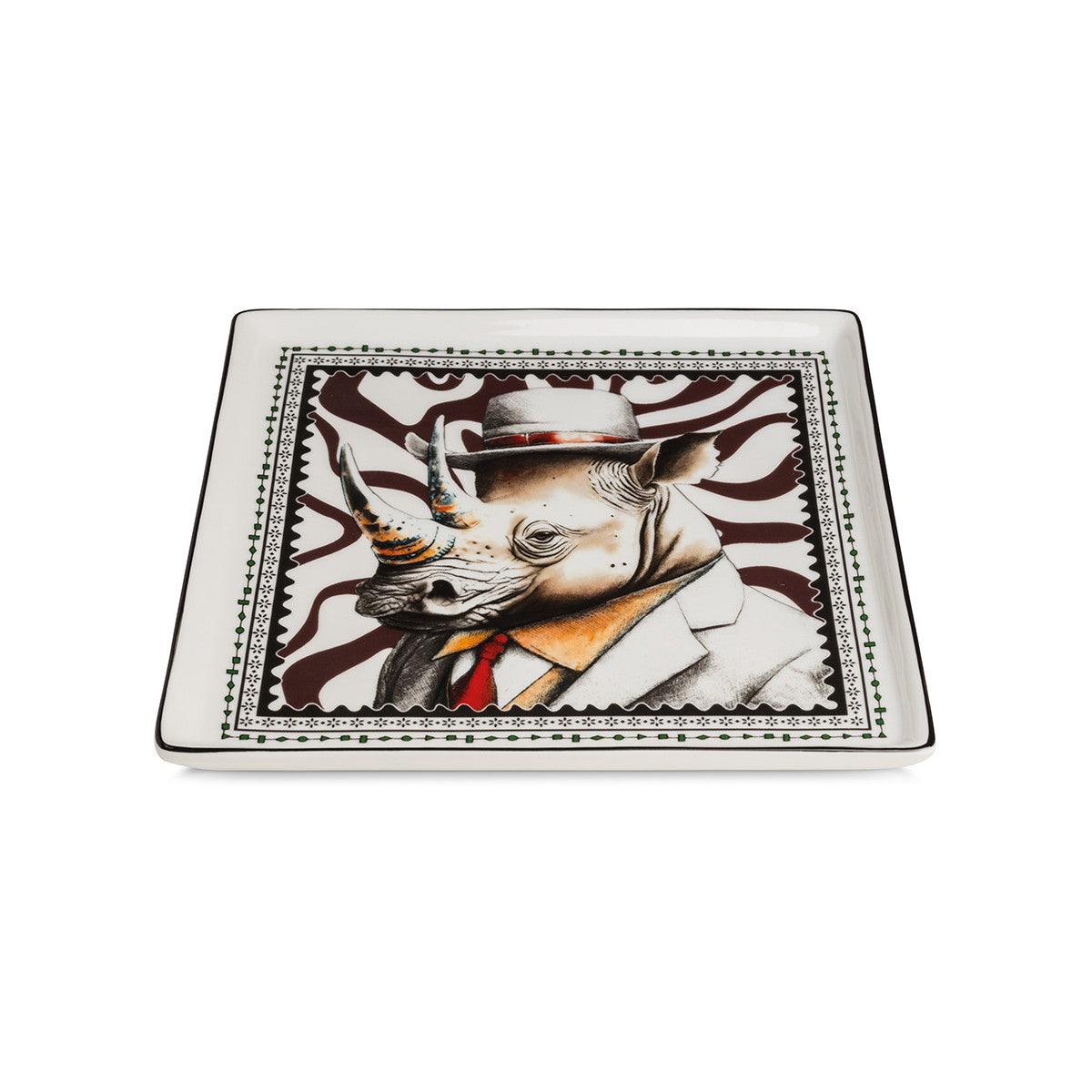 Vassoio Human Essence Rinoceronte ``Strength`` 19X19 Egan