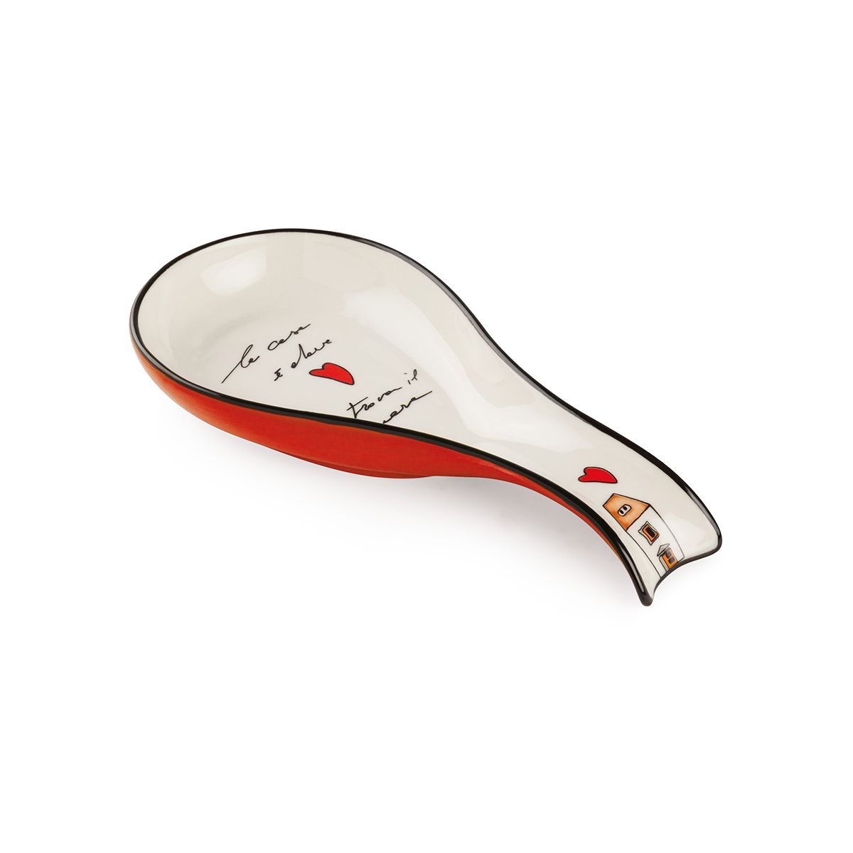 Poggiamestolo Le Casette Rosso 21X10 Egan