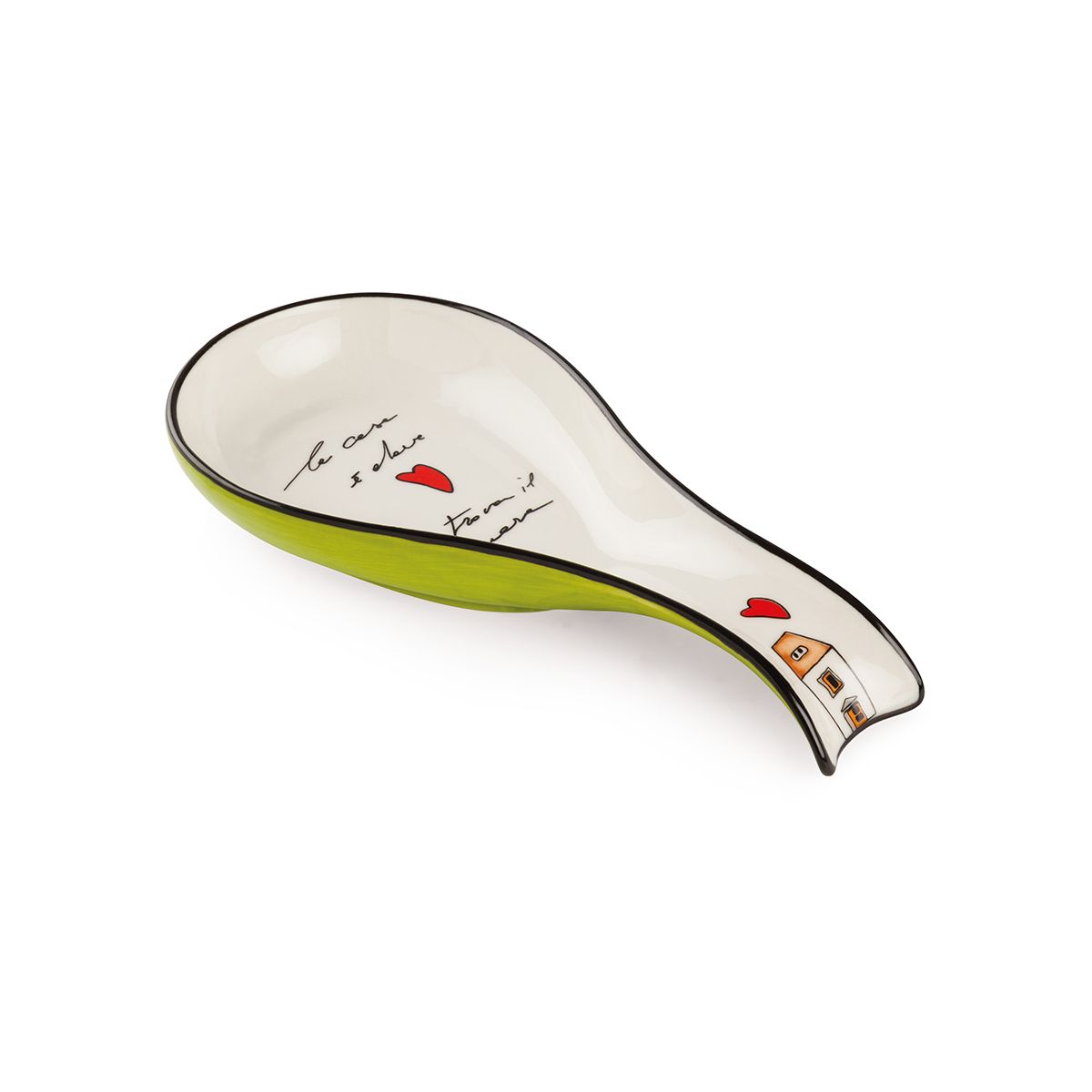 Poggiamestolo Le Casette Verde 21X10 Egan