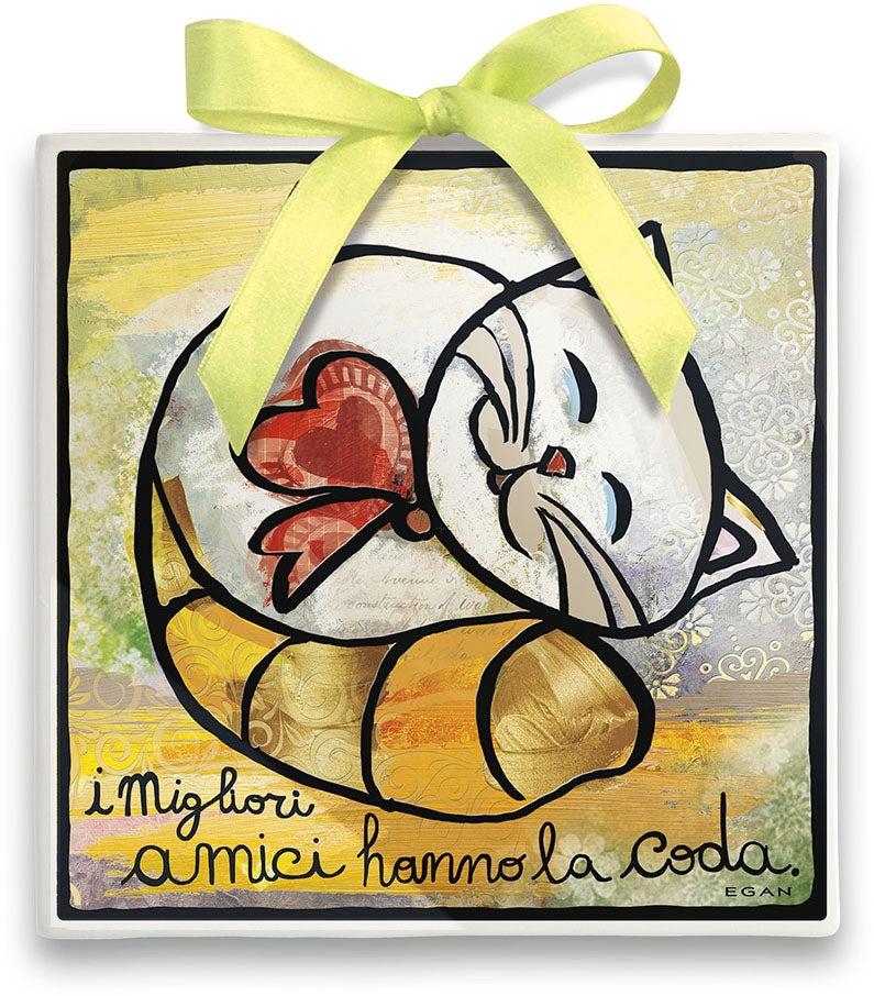 Formella Miglior Amico Gatto 11X11 Egan Egan