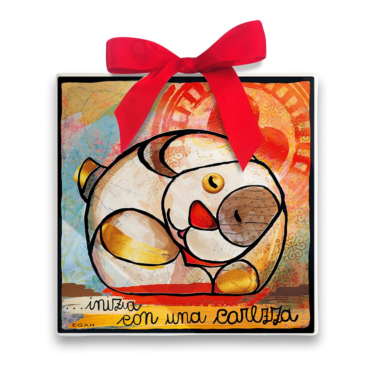 Formella Miglior Amico Cane 21X21 Egan Egan