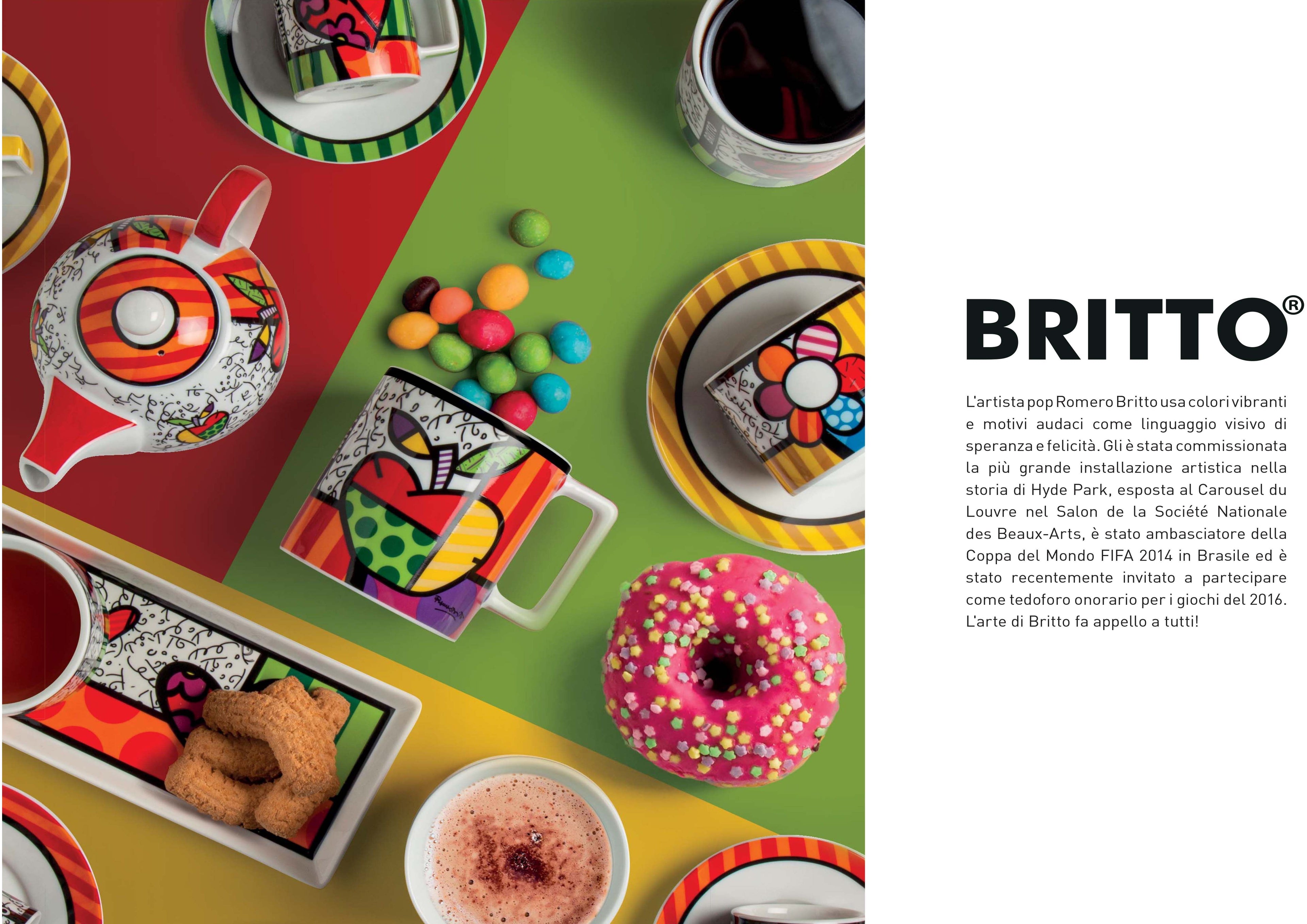 Set Teiera-Tazza Cappuccino Mela-Vassoio Egan