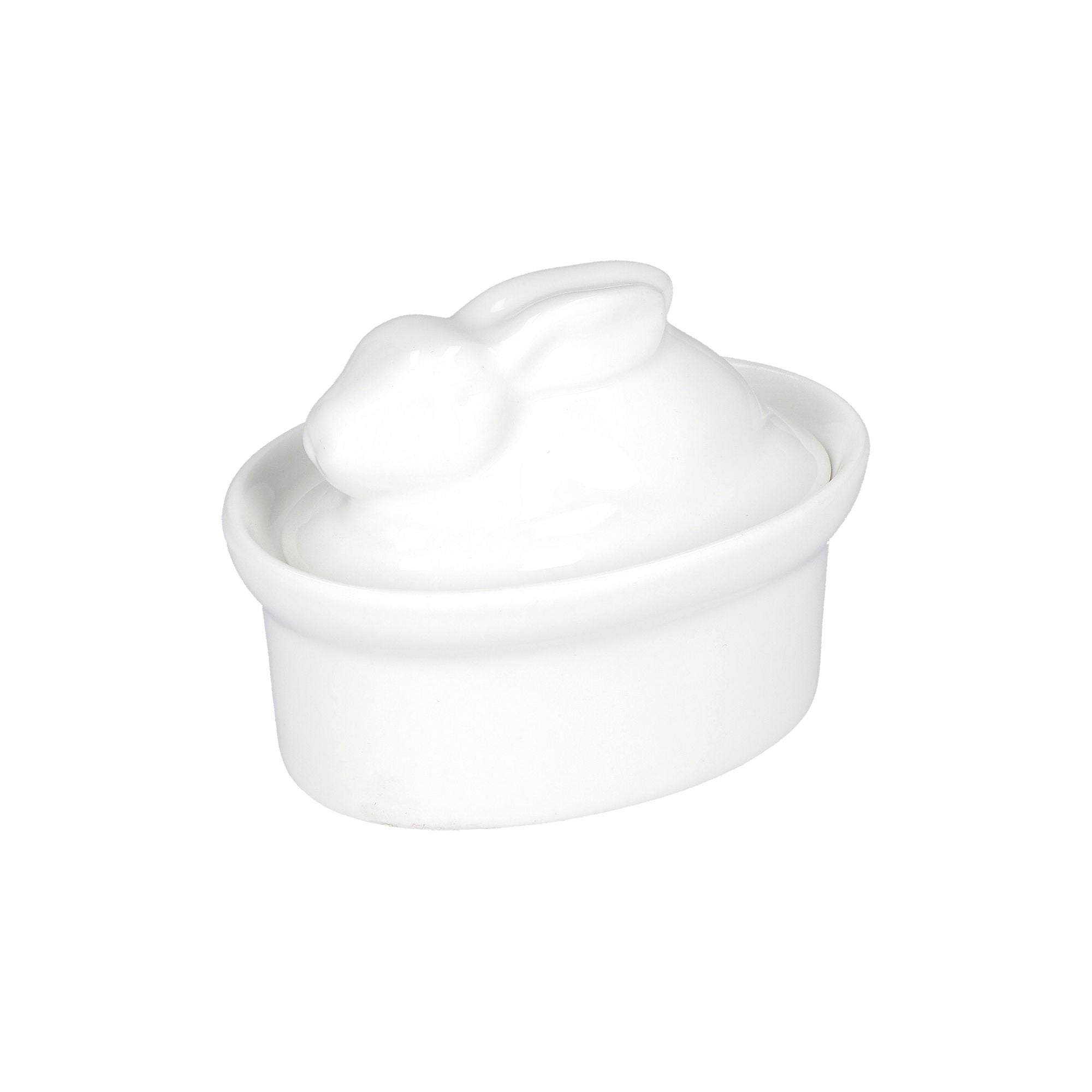 Terrine Casseruola Lepre Cm 10X7 In Gift Box La Porcellana Bianca La Porcellana Bianca