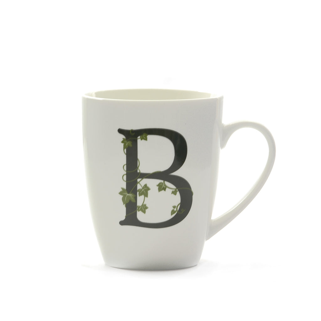 Atupertu Mug Lettera  B  Cc 380 Gb La Porcellana Bianca La Porcellana Bianca