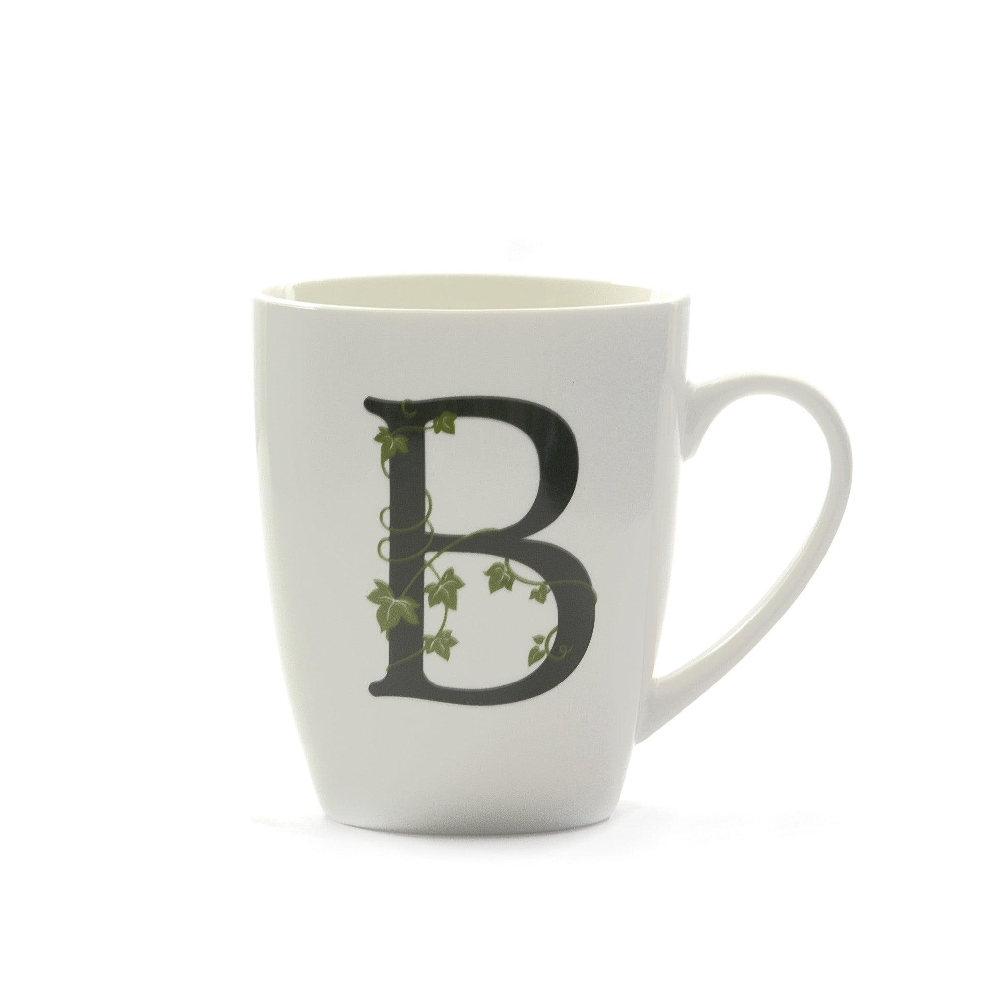 Atupertu Mug Lettera  B  Cc 380 Gb La Porcellana Bianca La Porcellana Bianca