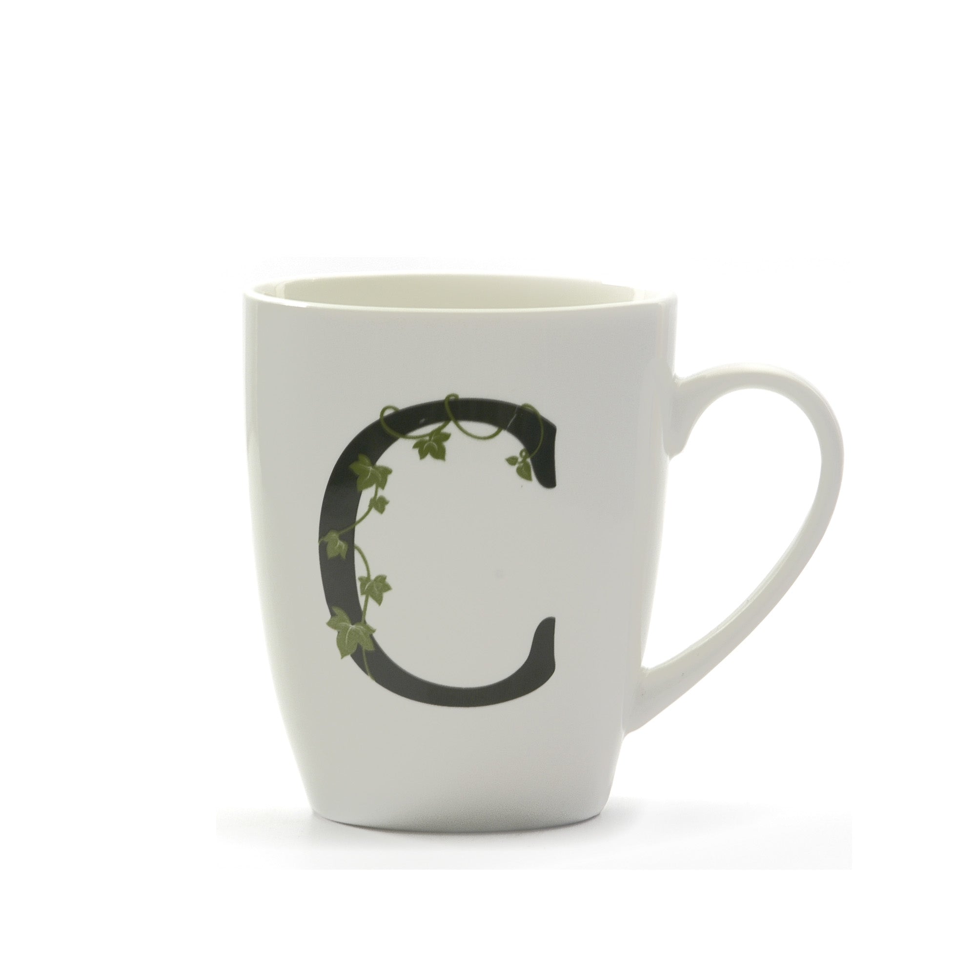 Atupertu Mug Lettera  C  Cc 380 Gb La Porcellana Bianca La Porcellana Bianca