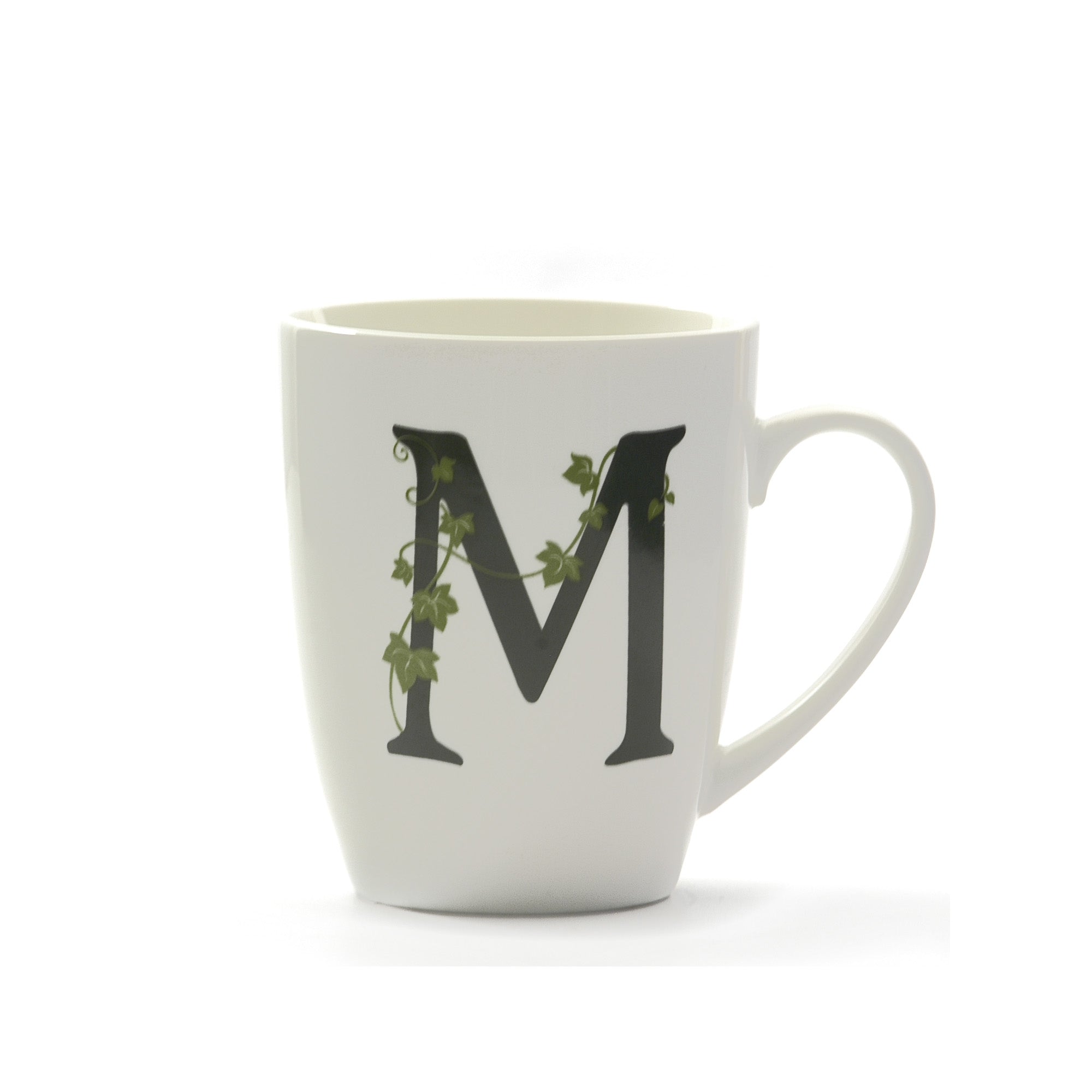 Atupertu Mug Lettera  M  Cc 380 Gb La Porcellana Bianca La Porcellana Bianca