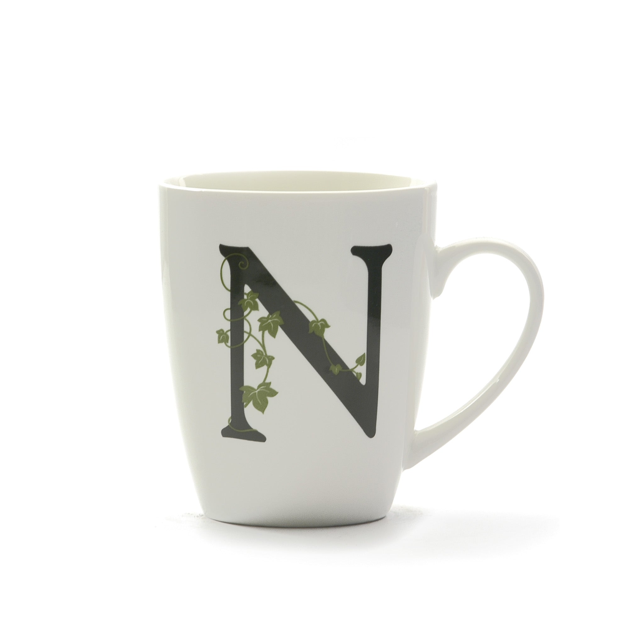 Atupertu Mug Lettera  N  Cc 380 Gb La Porcellana Bianca La Porcellana Bianca
