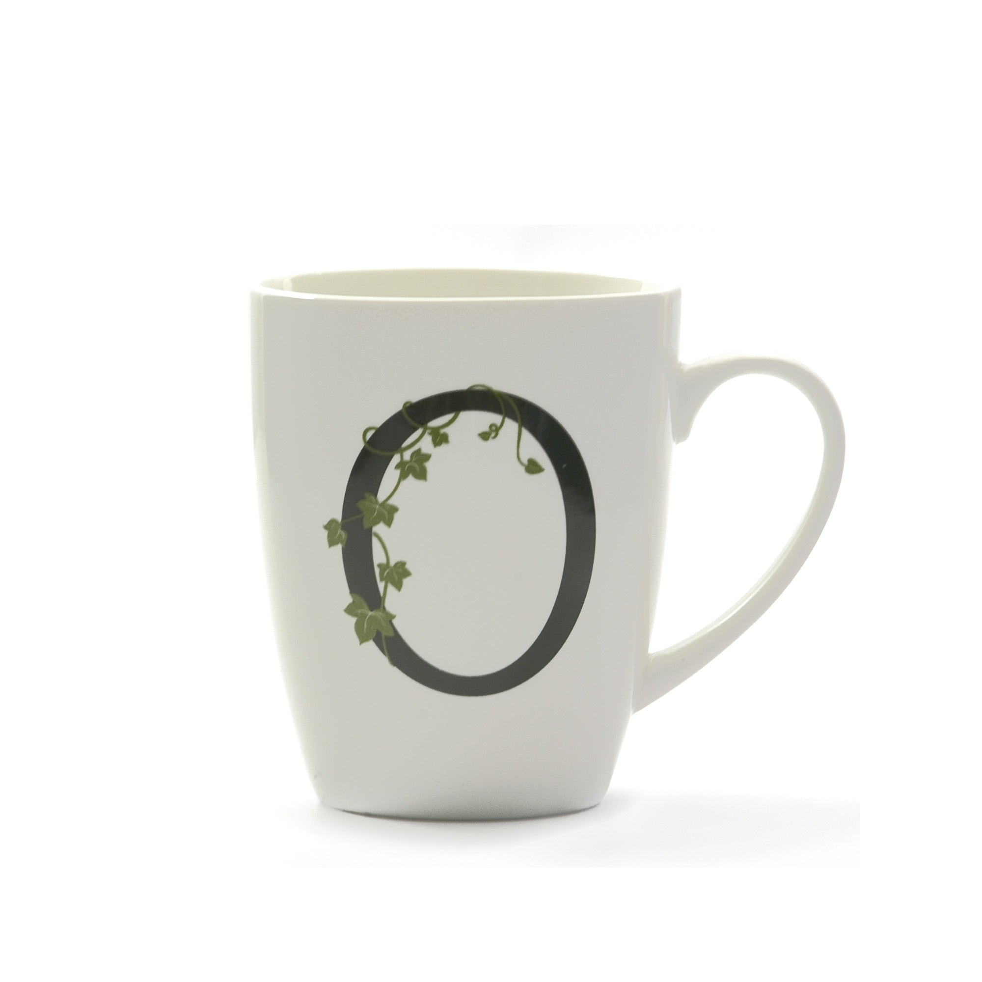 Atupertu Mug Lettera  O  Cc 380 Gb La Porcellana Bianca La Porcellana Bianca