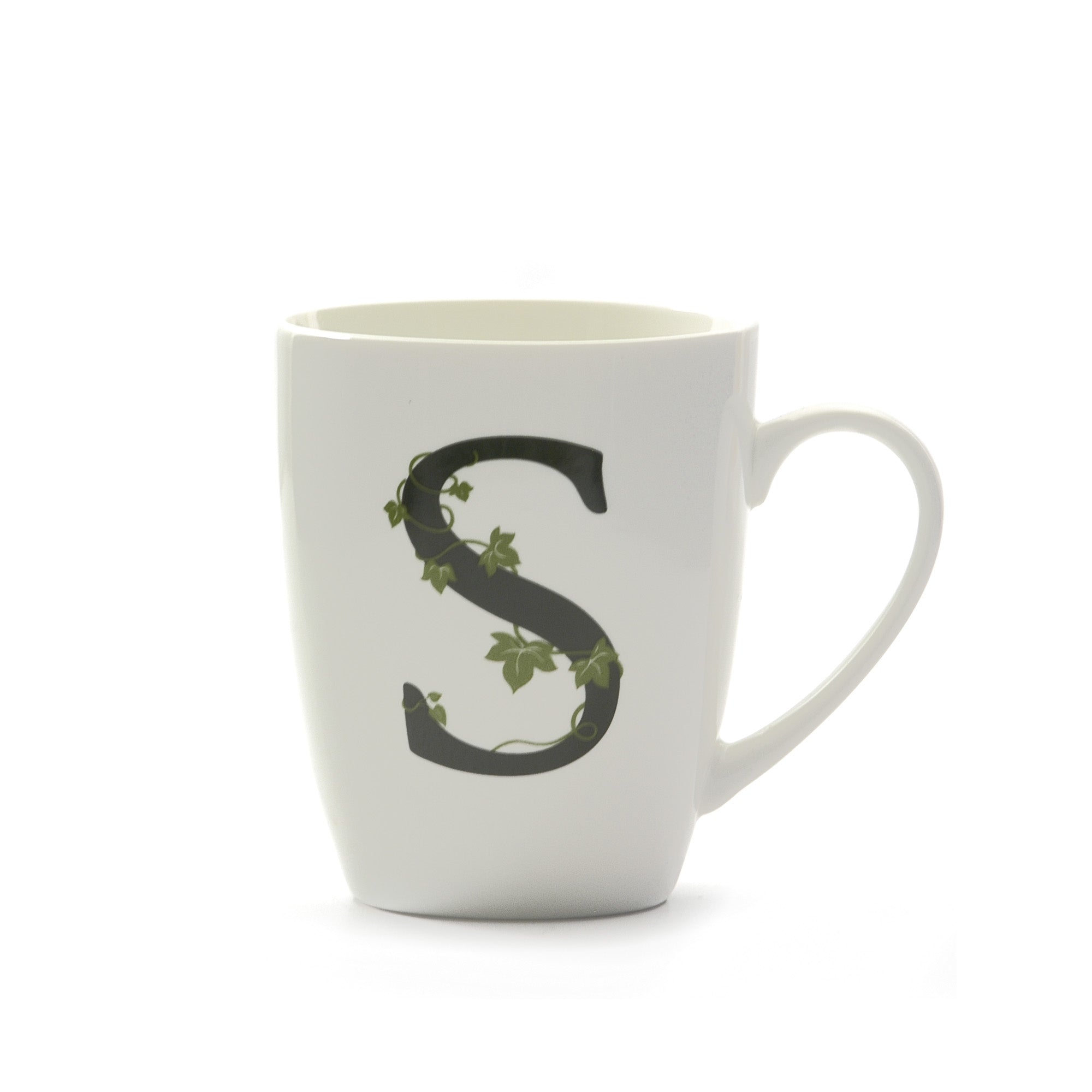 Atupertu Mug Lettera  S  Cc 380 Gb La Porcellana Bianca La Porcellana Bianca