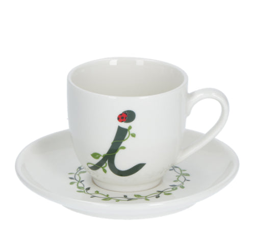 Solotua Tazza Caffe  C/P Lettera  I  Cc 90 In Gift Box La Porcellana Bianca La Porcellana Bianca