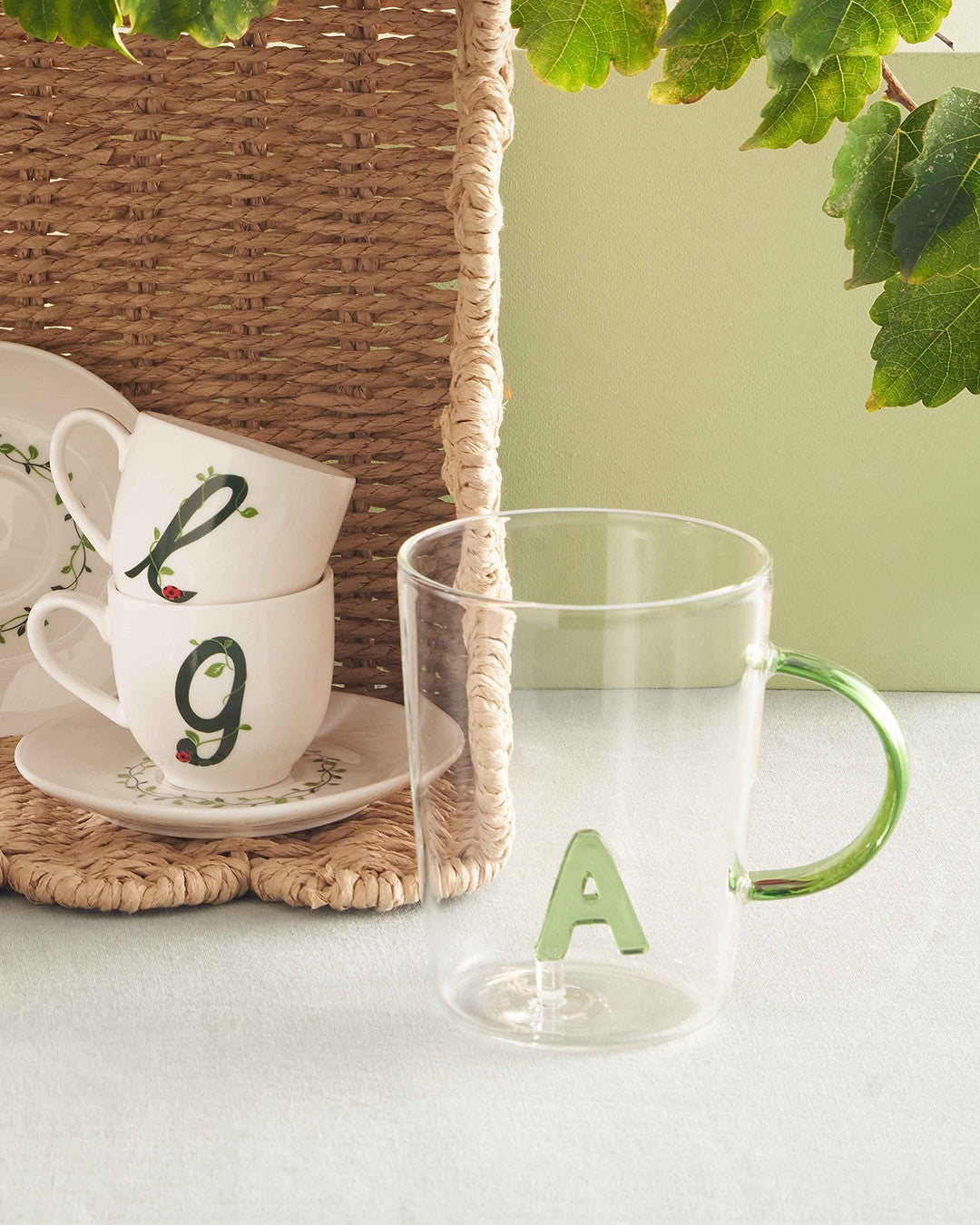 Solotua Tazza Caffe  C/P Lettera  L  Cc 90 In Gift Box La Porcellana Bianca La Porcellana Bianca