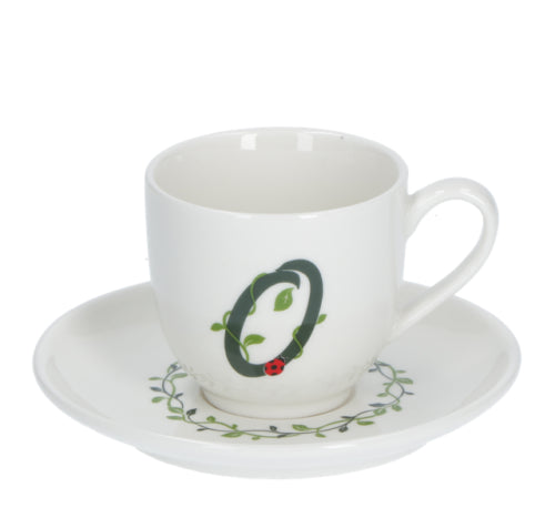 Solotua Tazza Caffe  C/P Lettera  O  Cc 90 In Gift Box La Porcellana Bianca La Porcellana Bianca