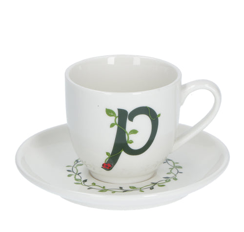 Solotua Tazza Caffe  C/P Lettera  P  Cc 90 In Gift Box La Porcellana Bianca La Porcellana Bianca