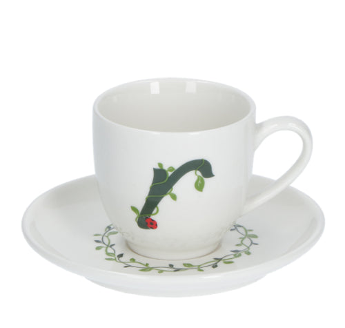 Solotua Tazza Caffe  C/P Lettera  R  Cc 90 In Gift Box La Porcellana Bianca La Porcellana Bianca