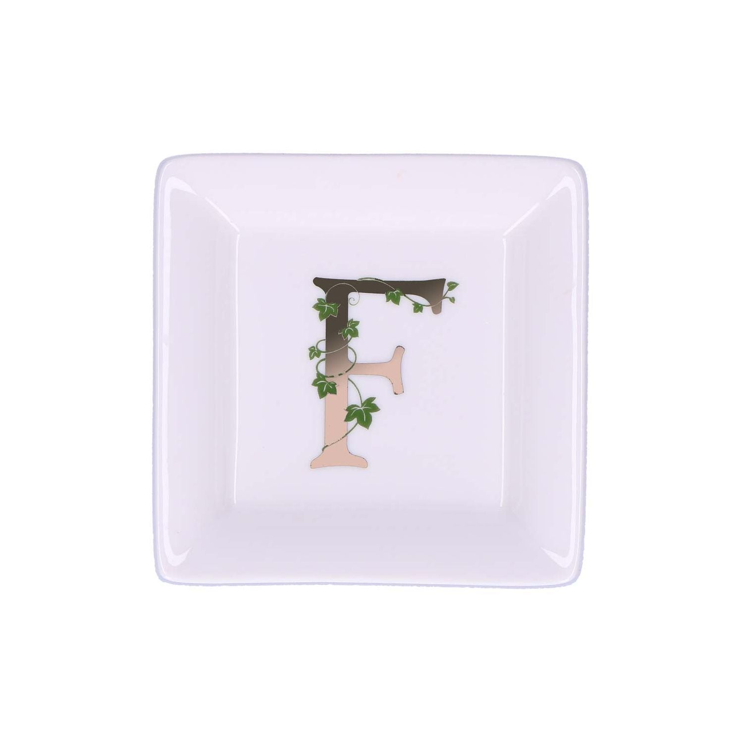 Piattino quadrato Adorato La Porcellana Bianca