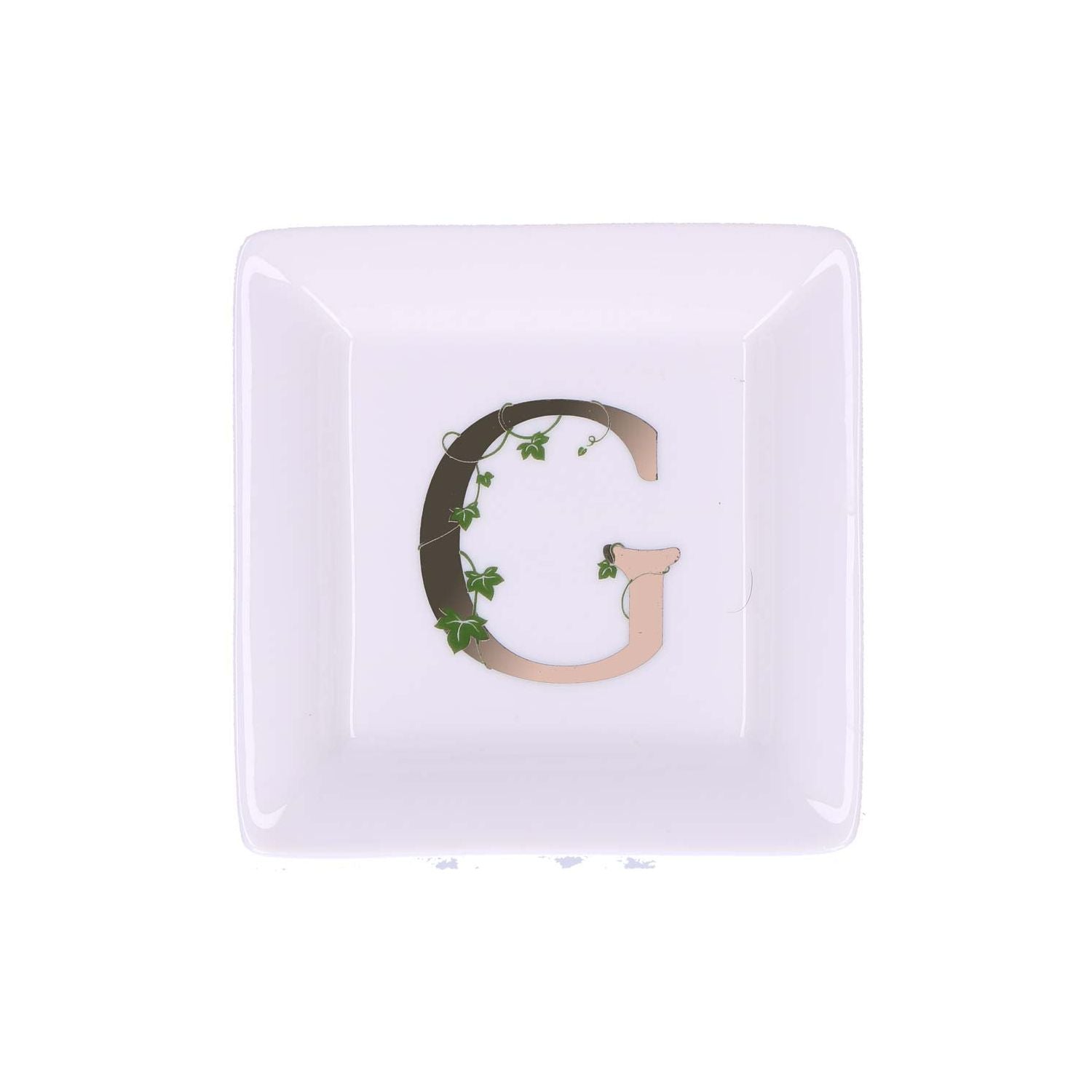 Piattino quadrato Adorato La Porcellana Bianca