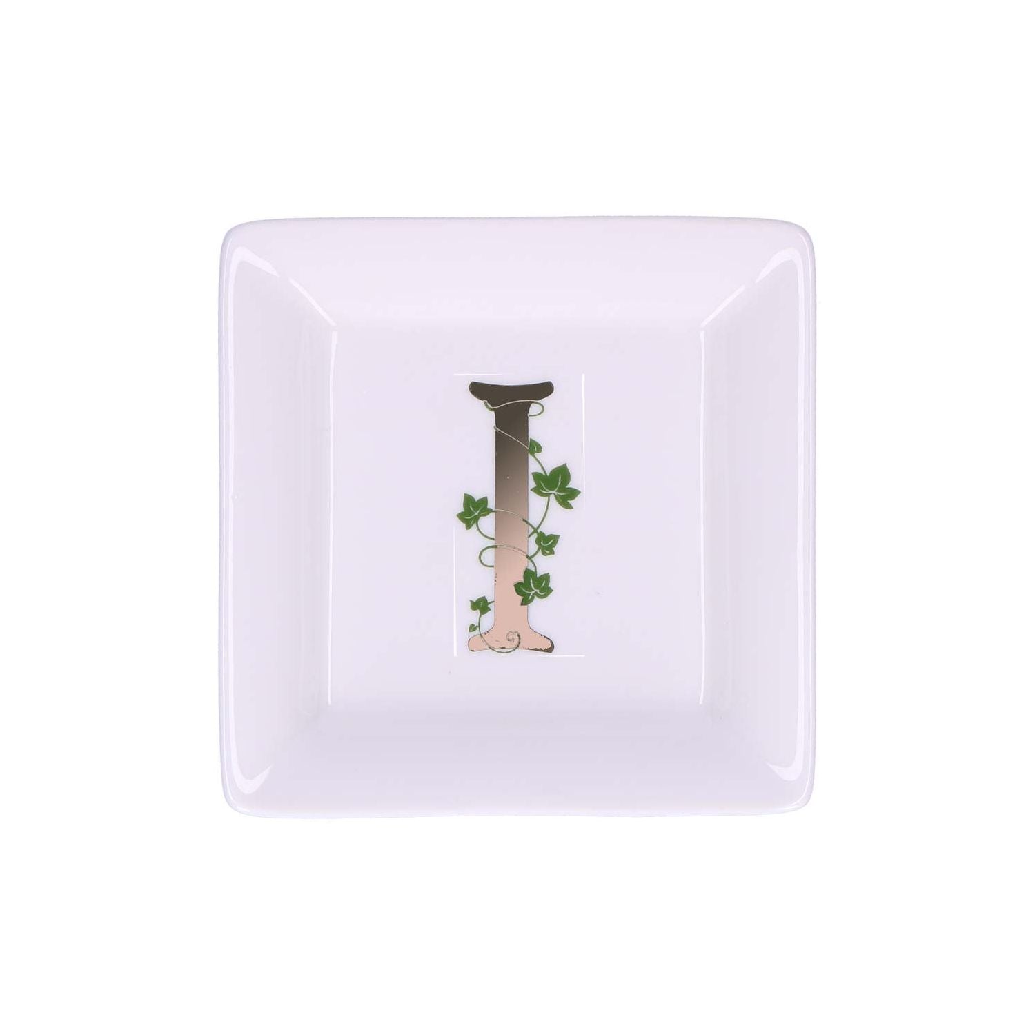 Piattino quadrato Adorato La Porcellana Bianca