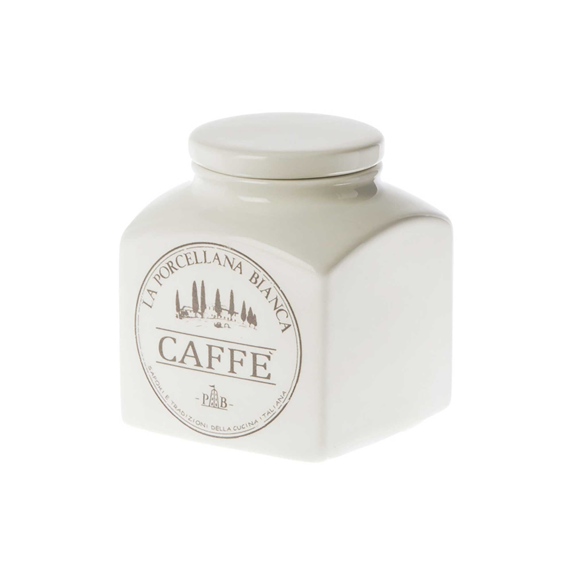 Barattolo Porcellana 0,5 L Caffe` In Gift Box La Porcellana Bianca