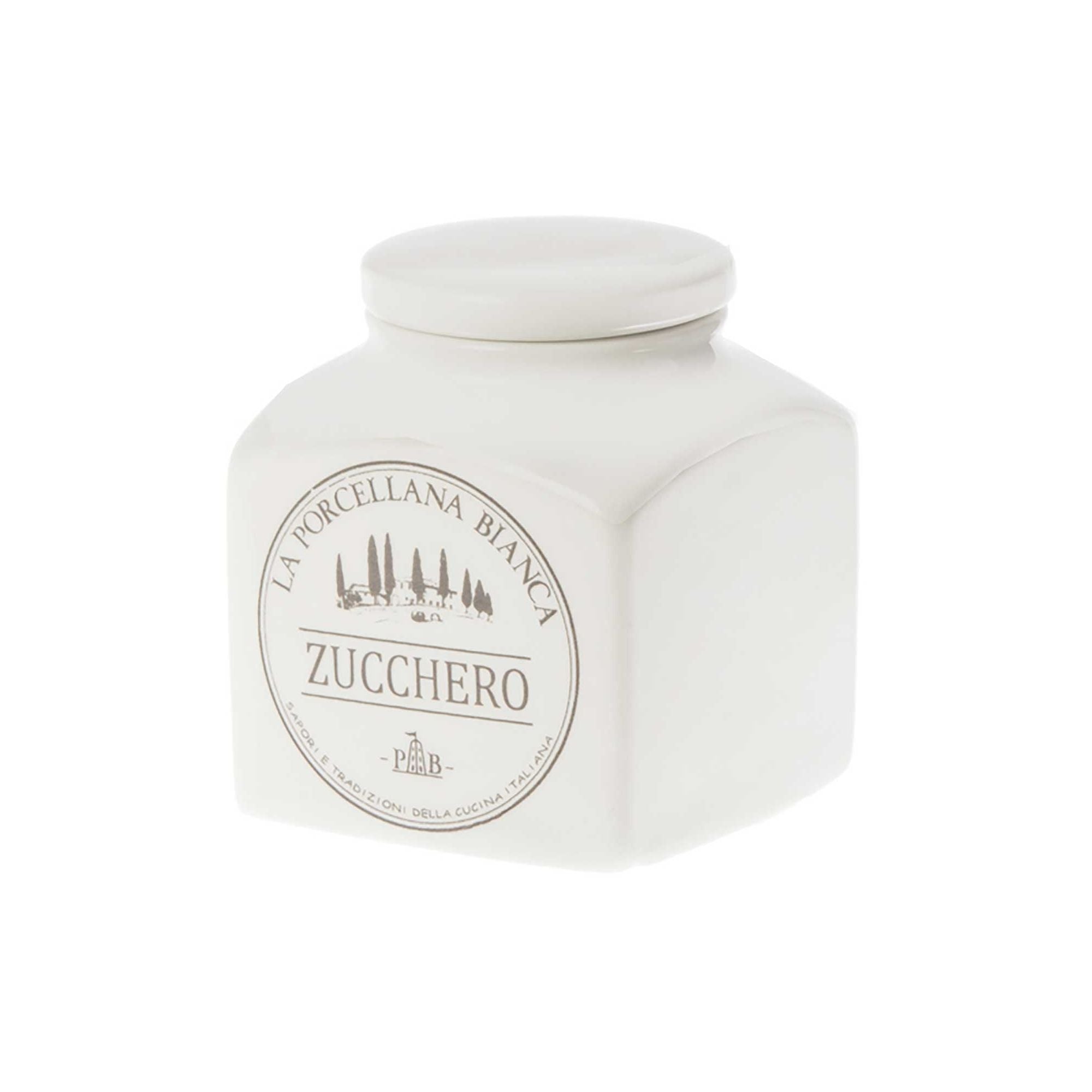 Barattolo Porcellana 0,5 L  Zucchero In Gift Box La Porcellana Bianca