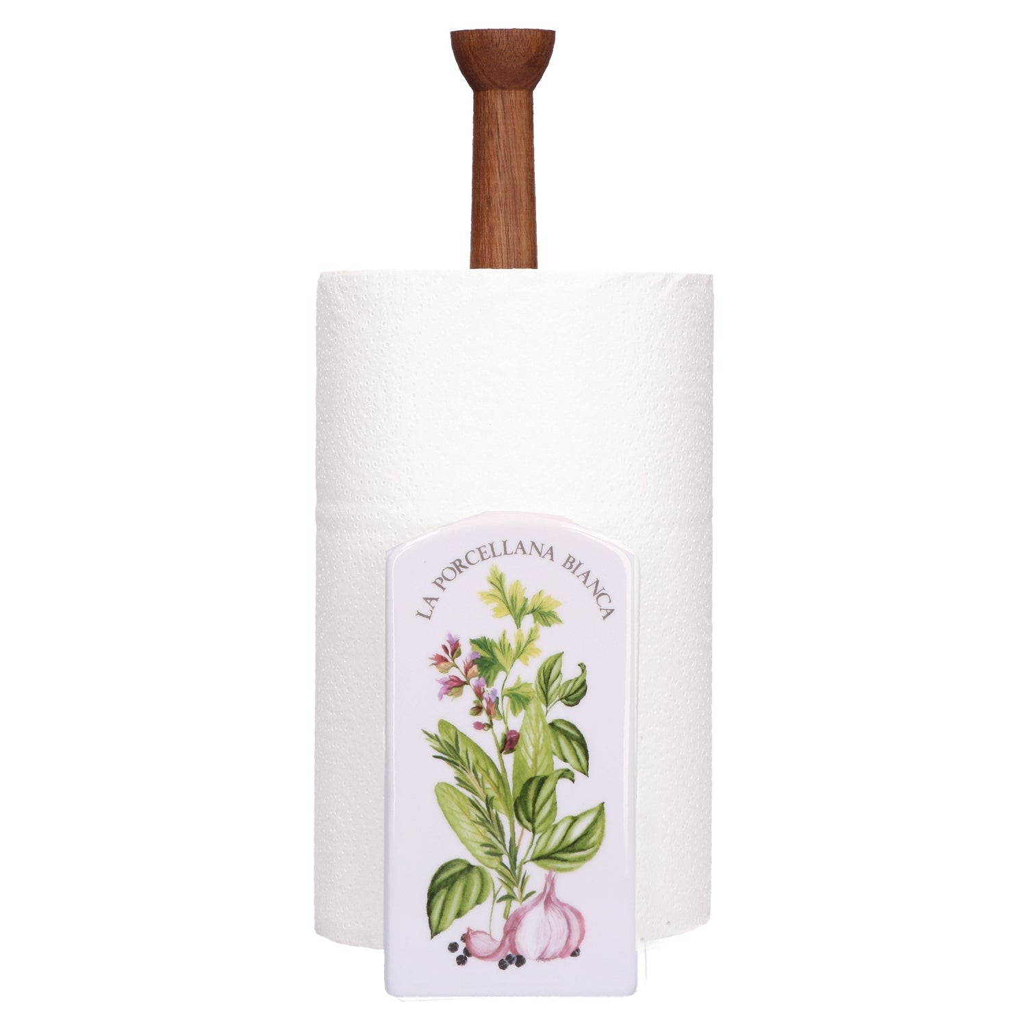 Conserva Portarotolo Deco 13X8Hx31 Cm Gb La Porcellana Bianca La Porcellana Bianca