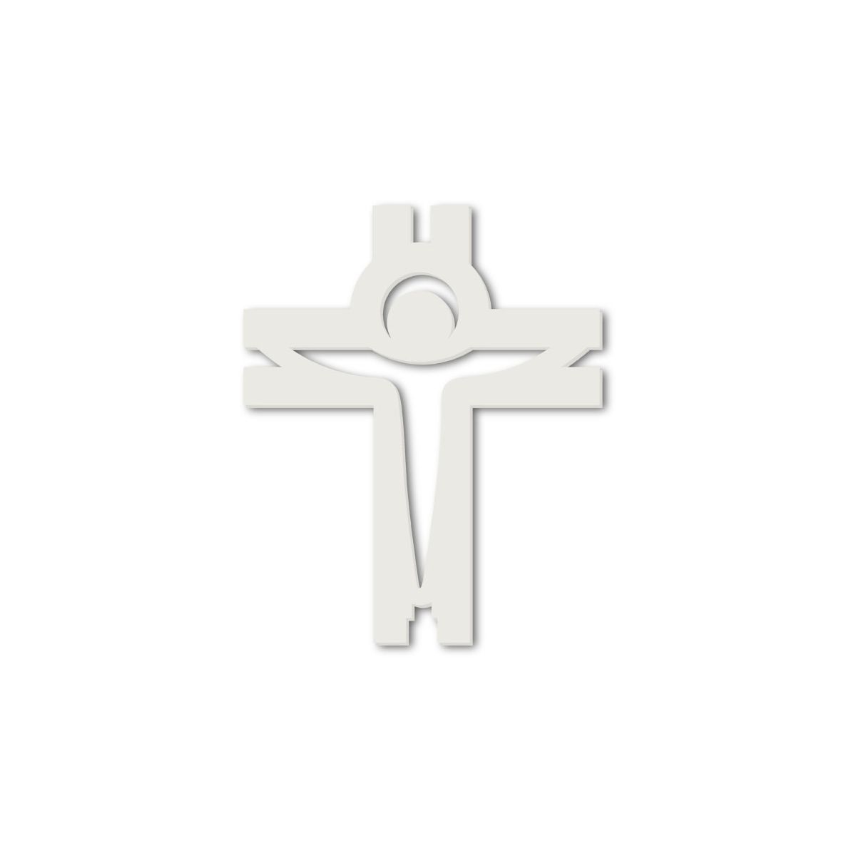 Croce Stilizzata 32X40 Cm Argento Laser Art Style