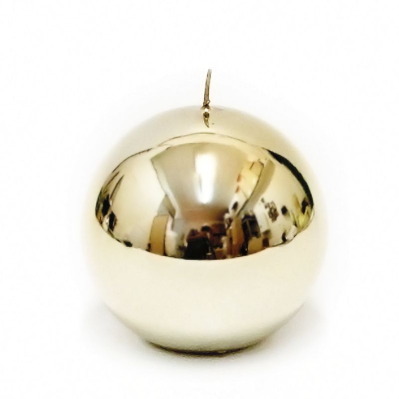 Ball Candle Sicilia Gold Shiny 9 Kaheku