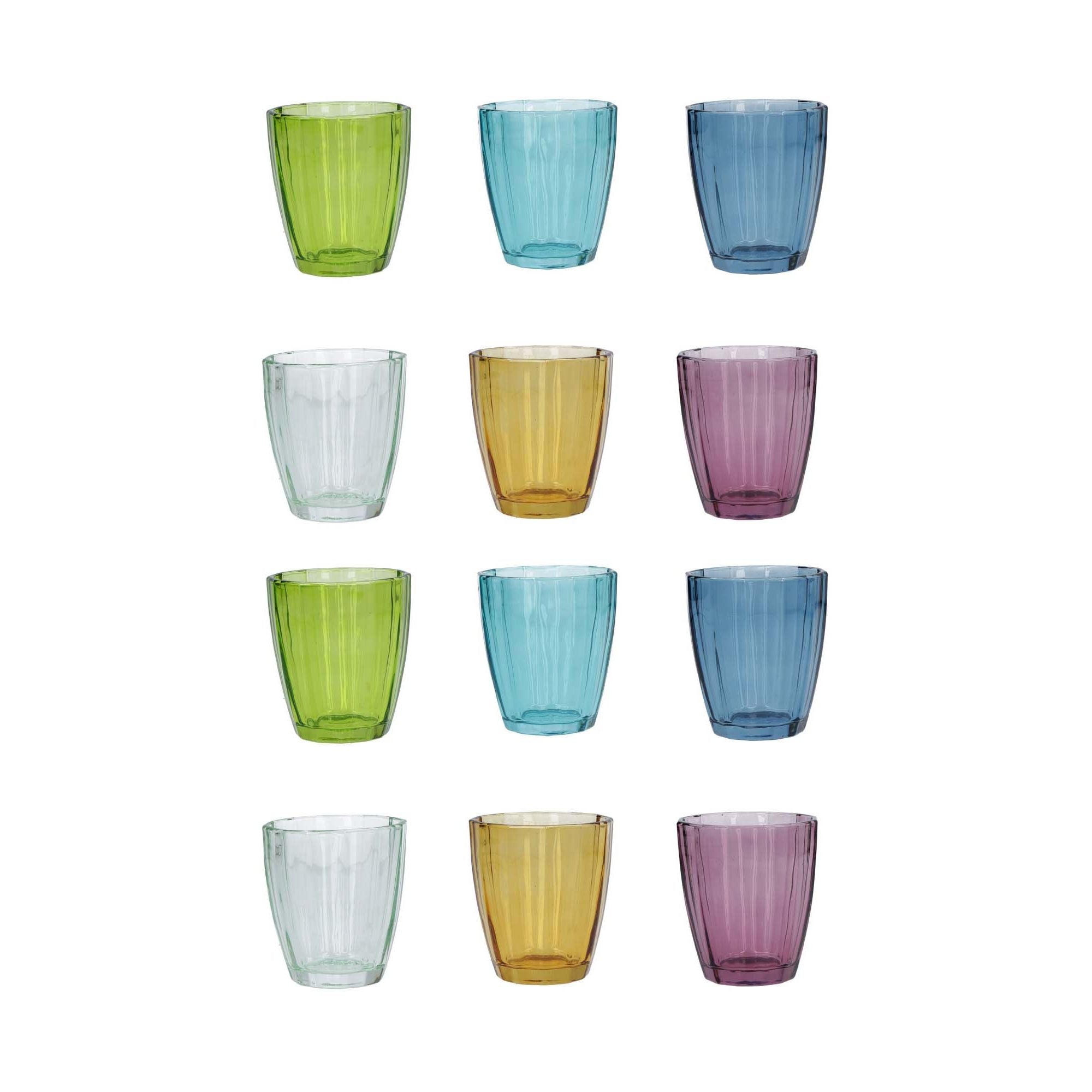 Set 12 Bicchieri Multicolor Amami Rose E Tulipani Rose E Tulipani