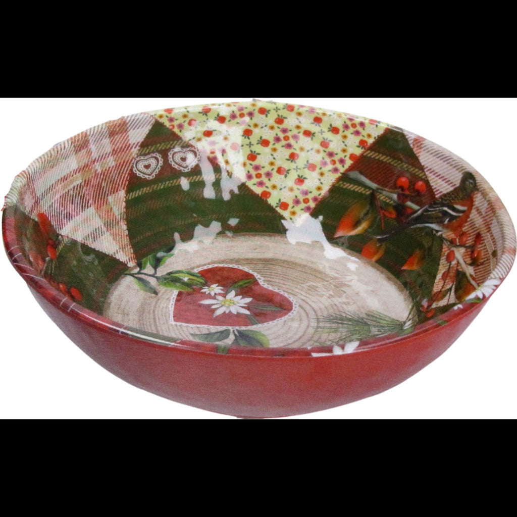 Alpine Life Insalatiera 28 Cm Rose E Tulipani