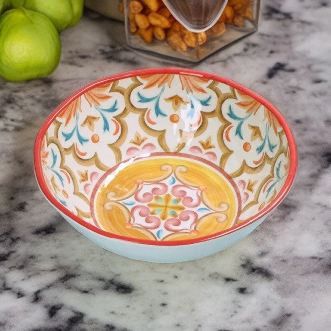 Insalatiera 28 Cm Borgo  Rose E Tulipani Rose E Tulipani