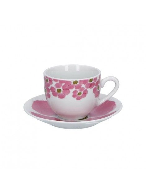 Gallipoli Set Caffe` 6 Pz Rose E Tulipani