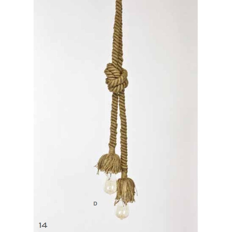Sulaluce Lampadario Corde Annodate Rituali  Domestici