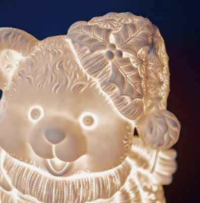 Nottediluci Orsetto M In Ceramica Led Timer (6 Ore Rituali  Domestici